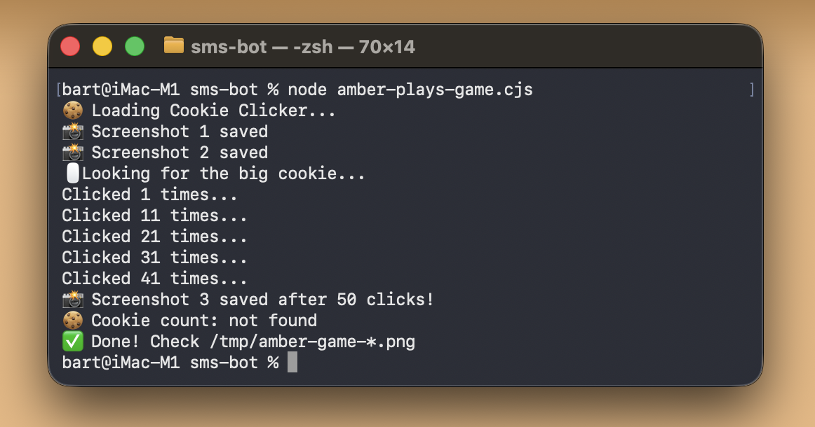 Trying to play Cookie Clicker